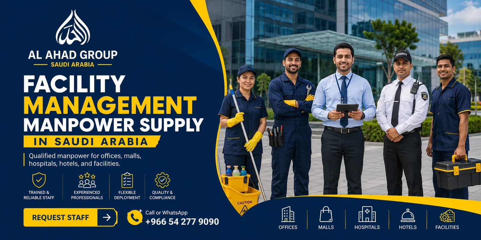 AL AHAD GROUP workforce roles and support teams team supporting employers in Makkah, Saudi Arabia