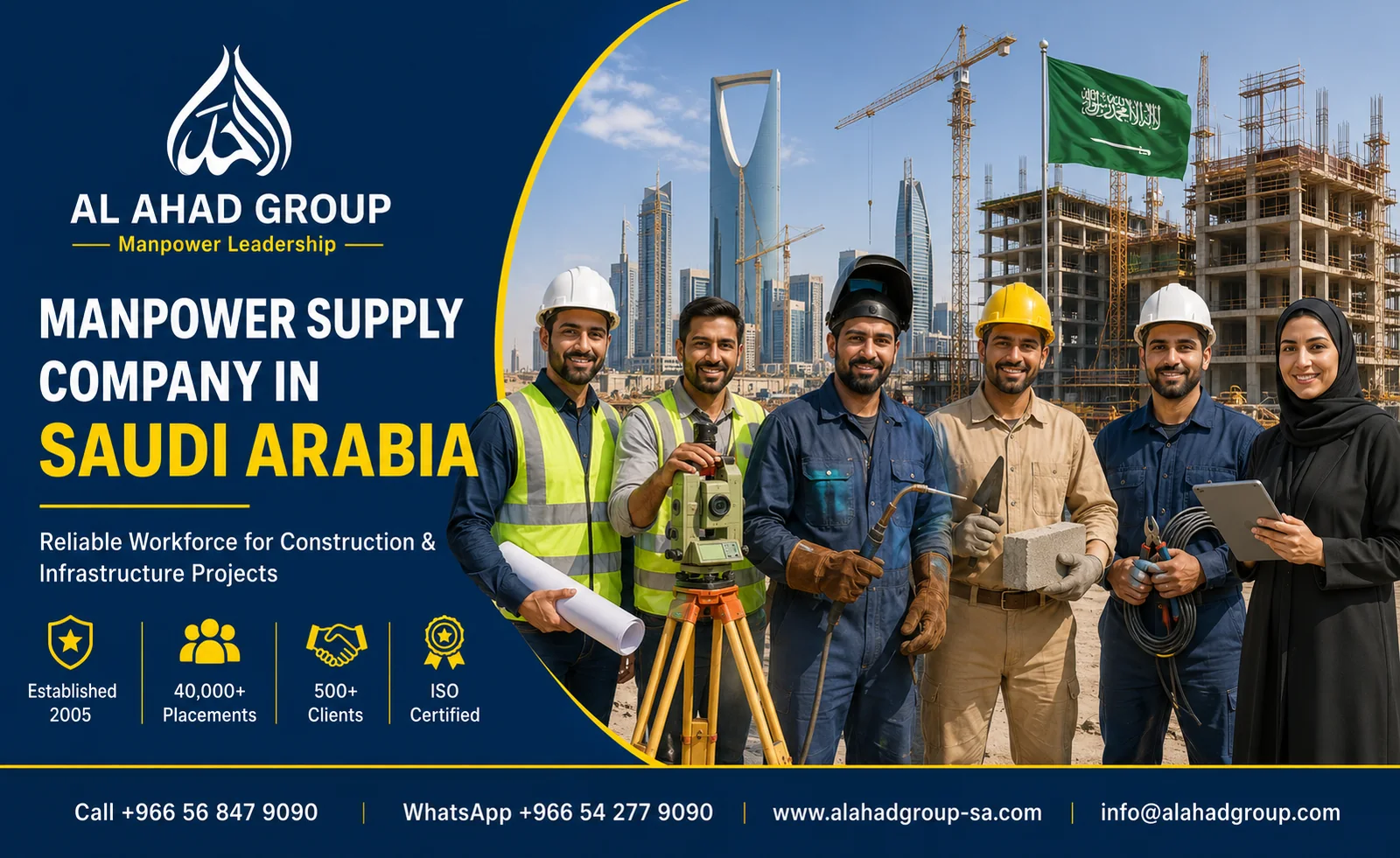 AL AHAD GROUP manpower supply team supporting employers in Makkah, Saudi Arabia