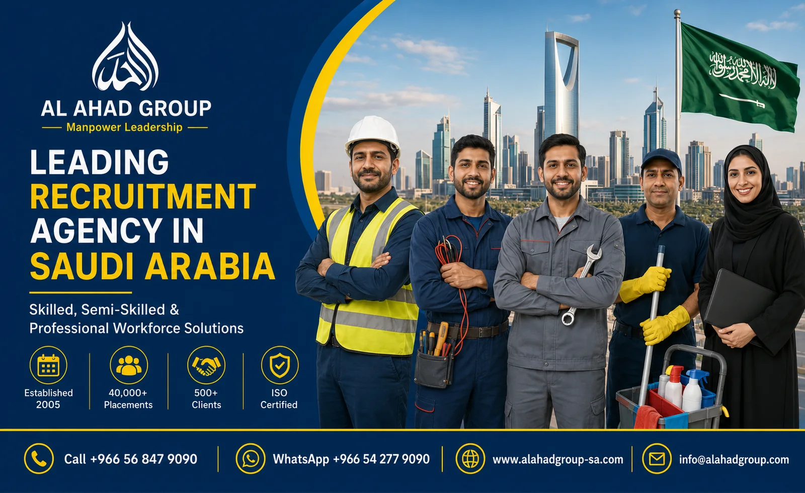 AL AHAD GROUP workforce outsourcing team supporting employers in Makkah, Saudi Arabia